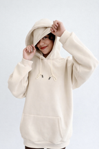 Oversized Travel Hoodie (Cream)