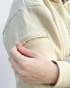 Oversized Travel Hoodie (Cream)