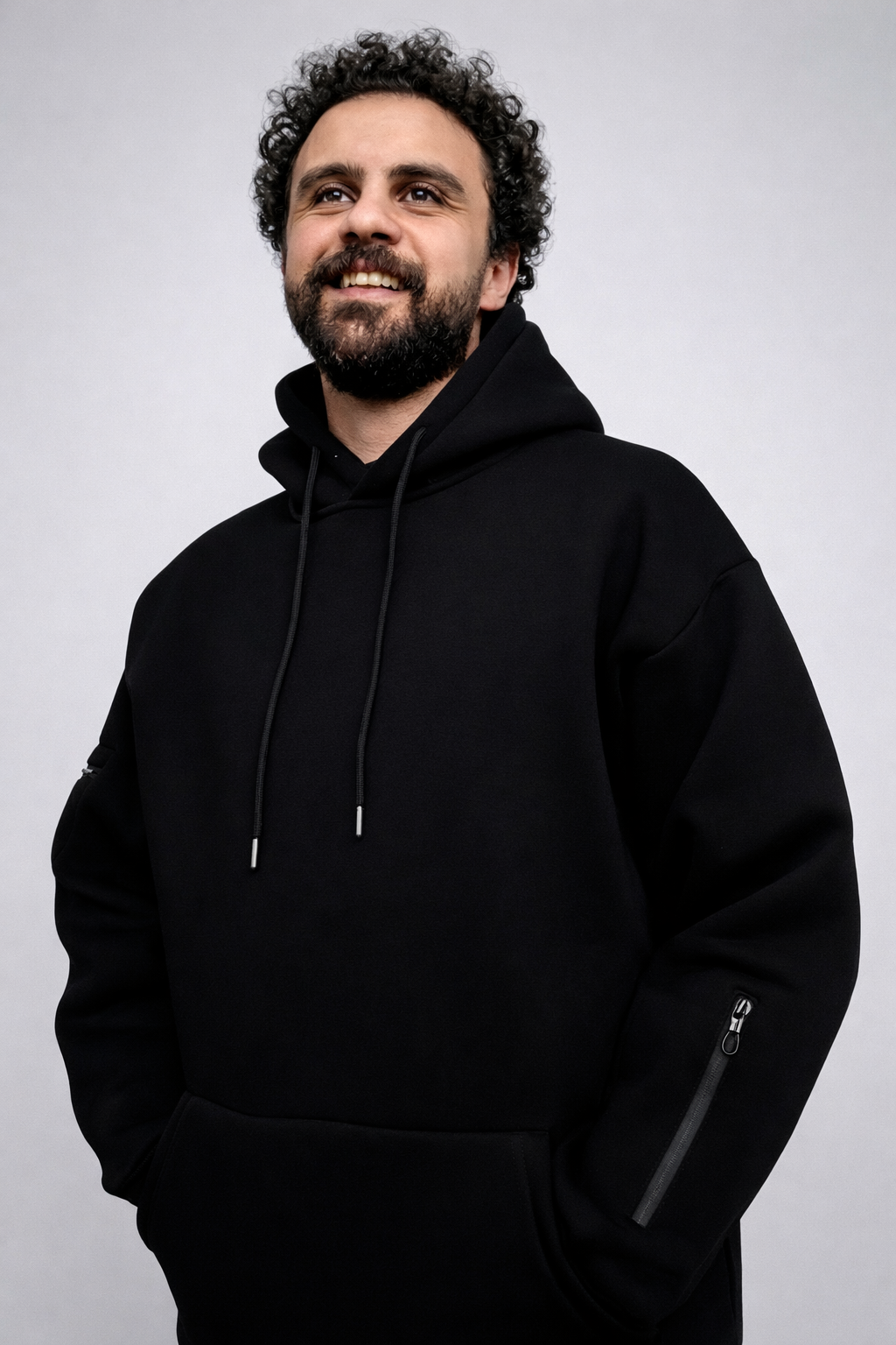 Oversized Travel Hoodie (Black)